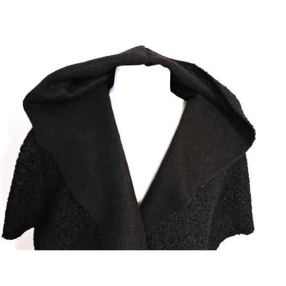 NWT Halara Lambs Wool Boucle Hooded Cloak Jacket Size M-L - Picture 1 of 7